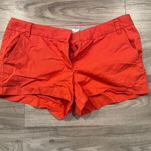 Jcrew 3” red chino shorts